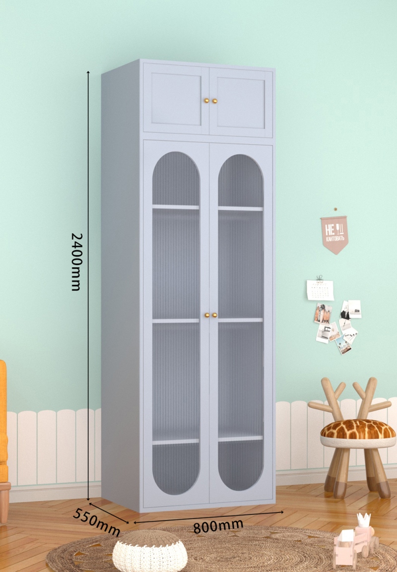 KTCWG-11天空蓝 双门长虹+顶柜 组合款