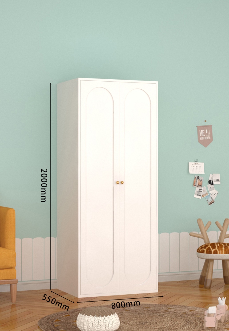 KTCWG-15珍珠白 双门碳钢衣柜