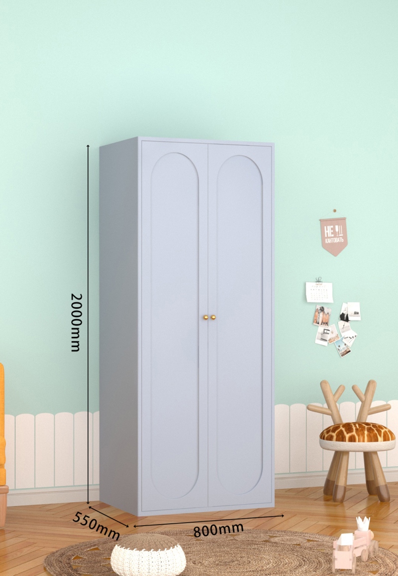 KTCWG-17天空蓝 双门碳钢衣柜