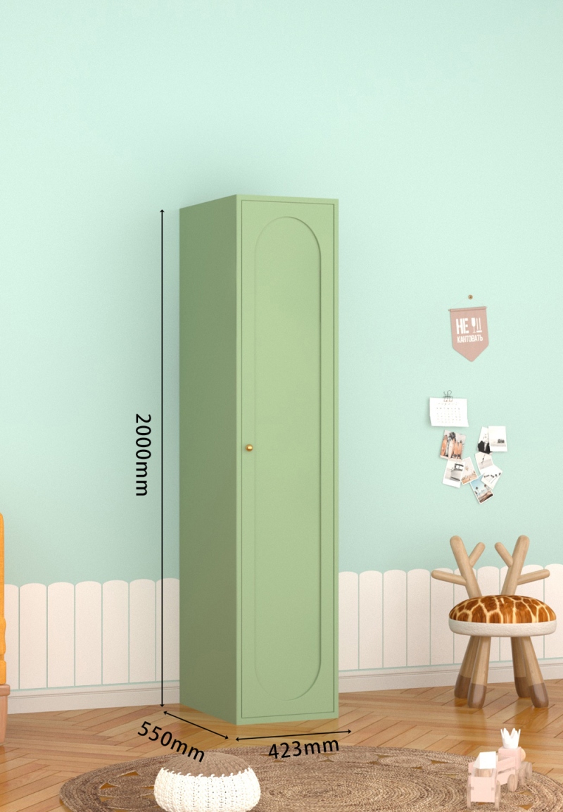 KTCWG-26抹茶绿 单门碳钢衣柜
