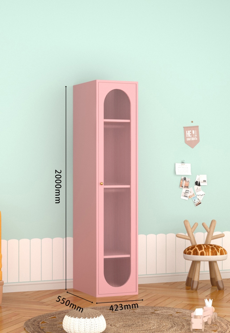 KTCWG-28樱花粉 单门长虹衣柜