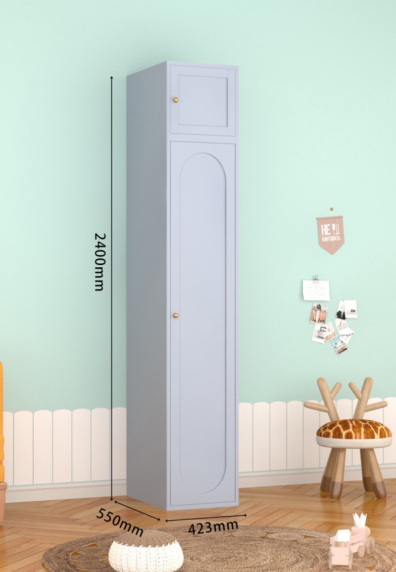 KTCWG-32天空蓝 单门碳钢+顶柜 组合款