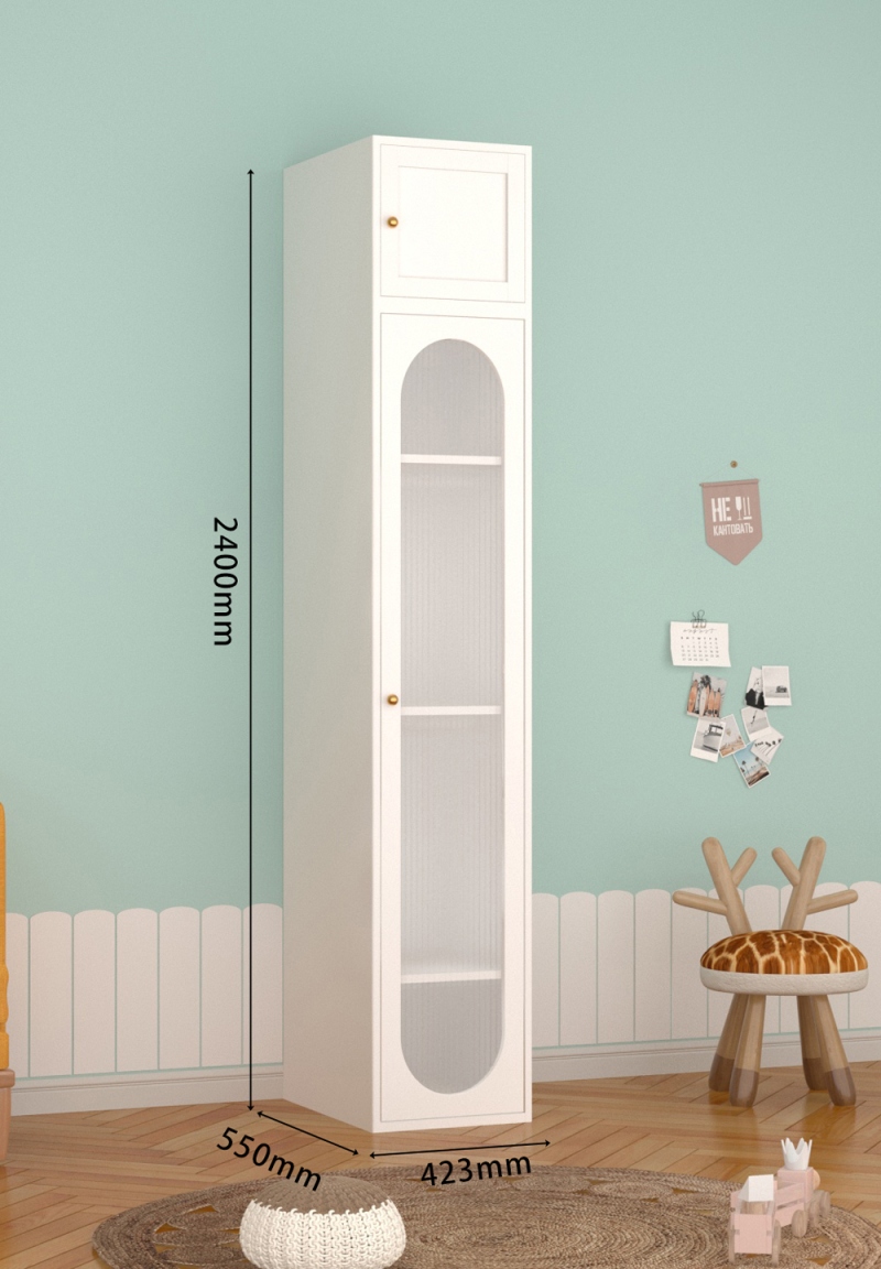 KTCWG-38珍珠白 单门长虹+顶柜 组合款