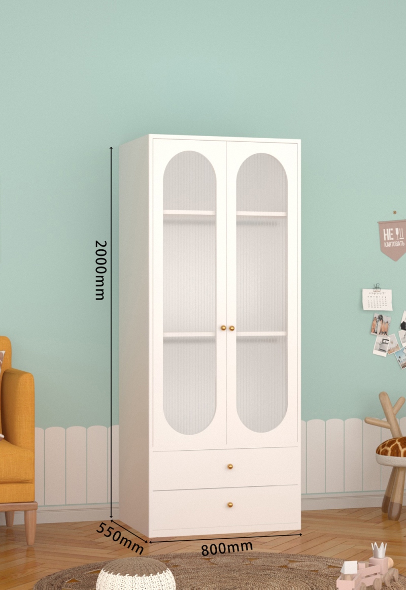 KTCWG-42珍珠白 双门长虹书柜