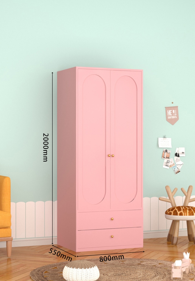 KTCWG-52樱花粉 双门碳钢书柜