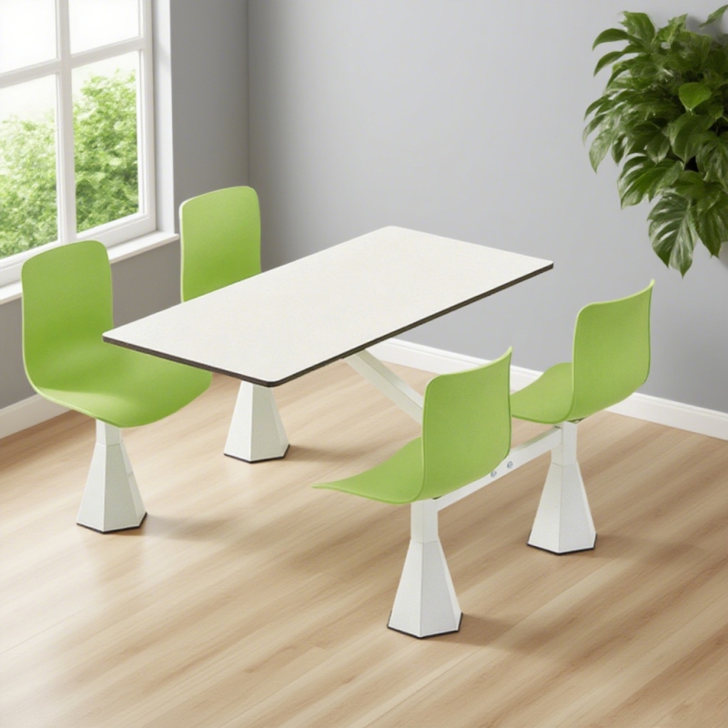 CZY-16  六方喇叭口连体餐桌椅