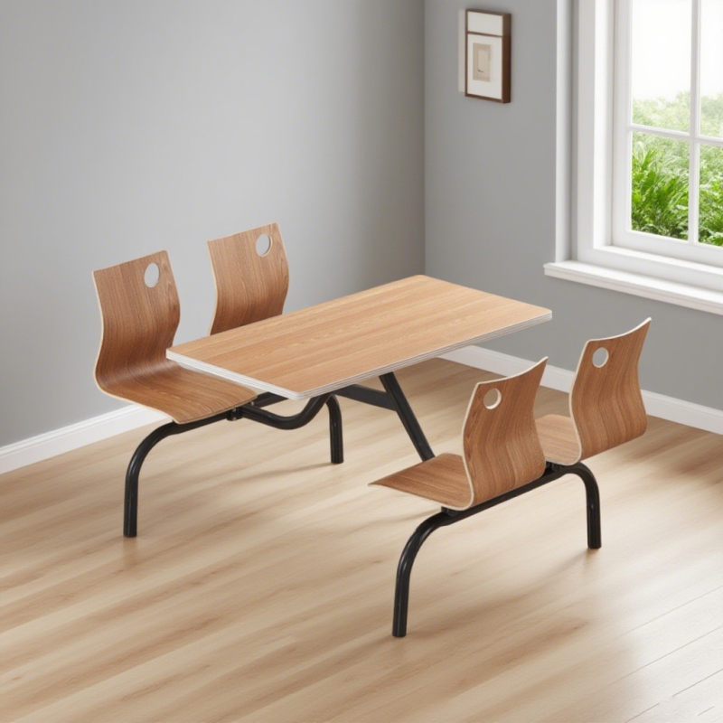 CZY-41  圆管连体餐桌椅