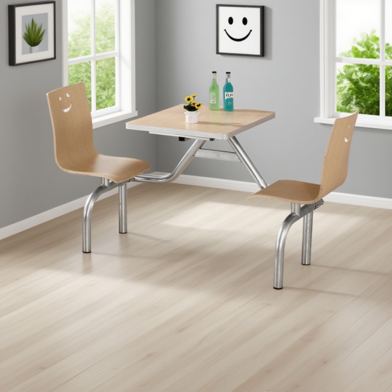 CZY-44  圆管连体餐桌椅