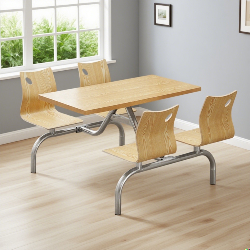 CZY-45  圆管连体餐桌椅