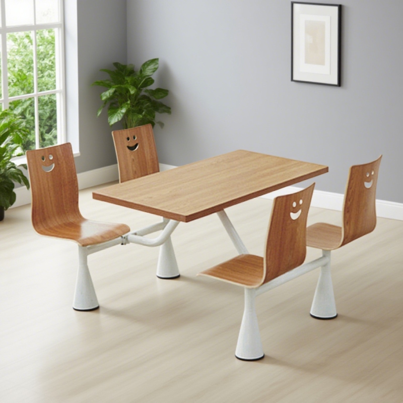 CZY-53  圆锥喇叭口连体餐桌椅