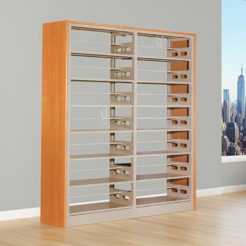 SJ-04 六层钢木双面书架