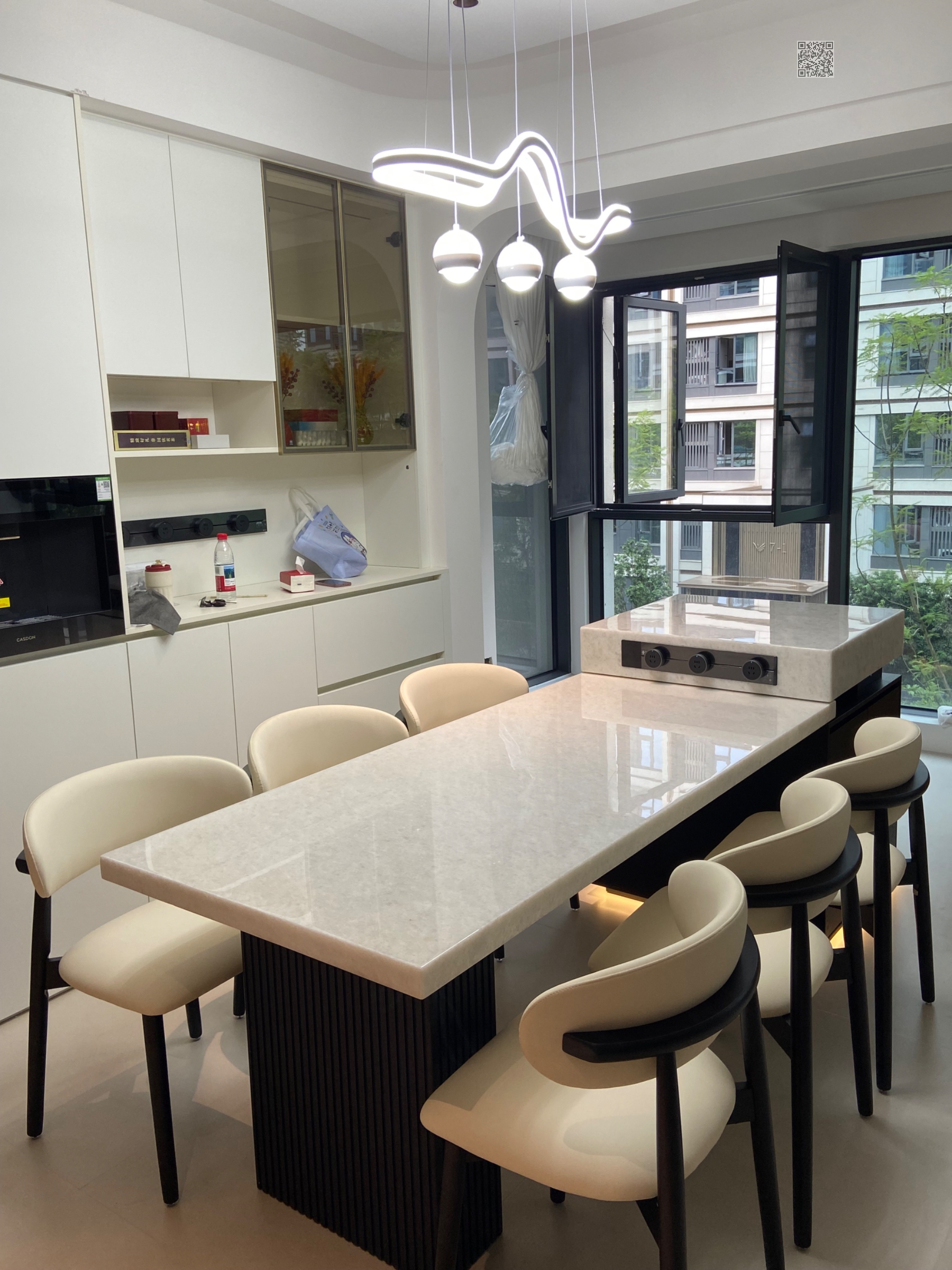 L08钻石白奢石岛台