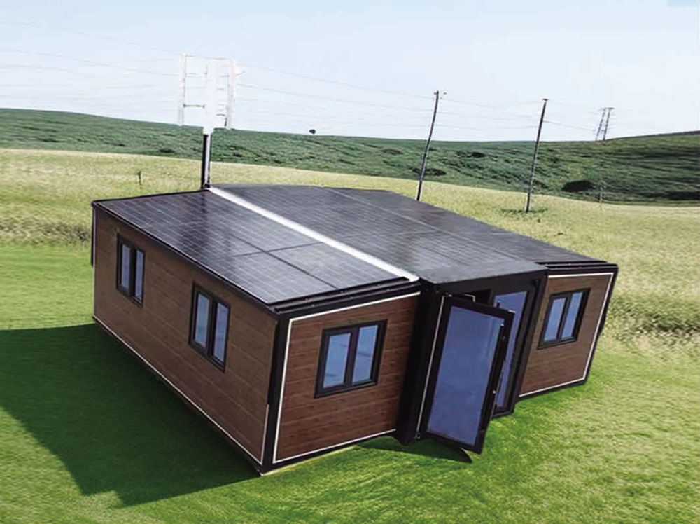 风光储一体化双翼拓展房$Integrated wind, solar and storage expandable folding container house