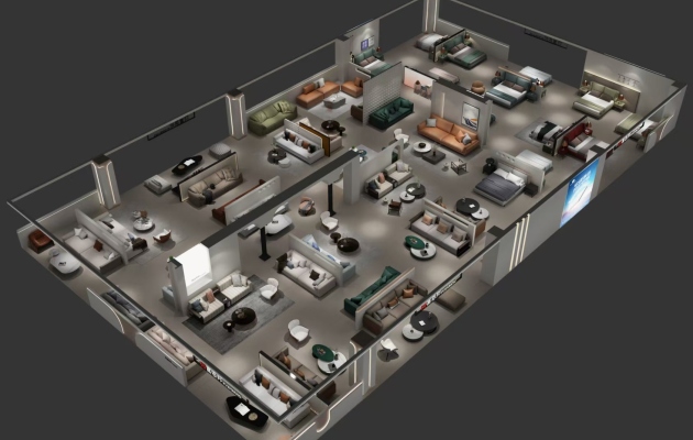 布艺沙发一线品牌有哪些 莱克思威现代极简U型布艺品牌专卖店地址