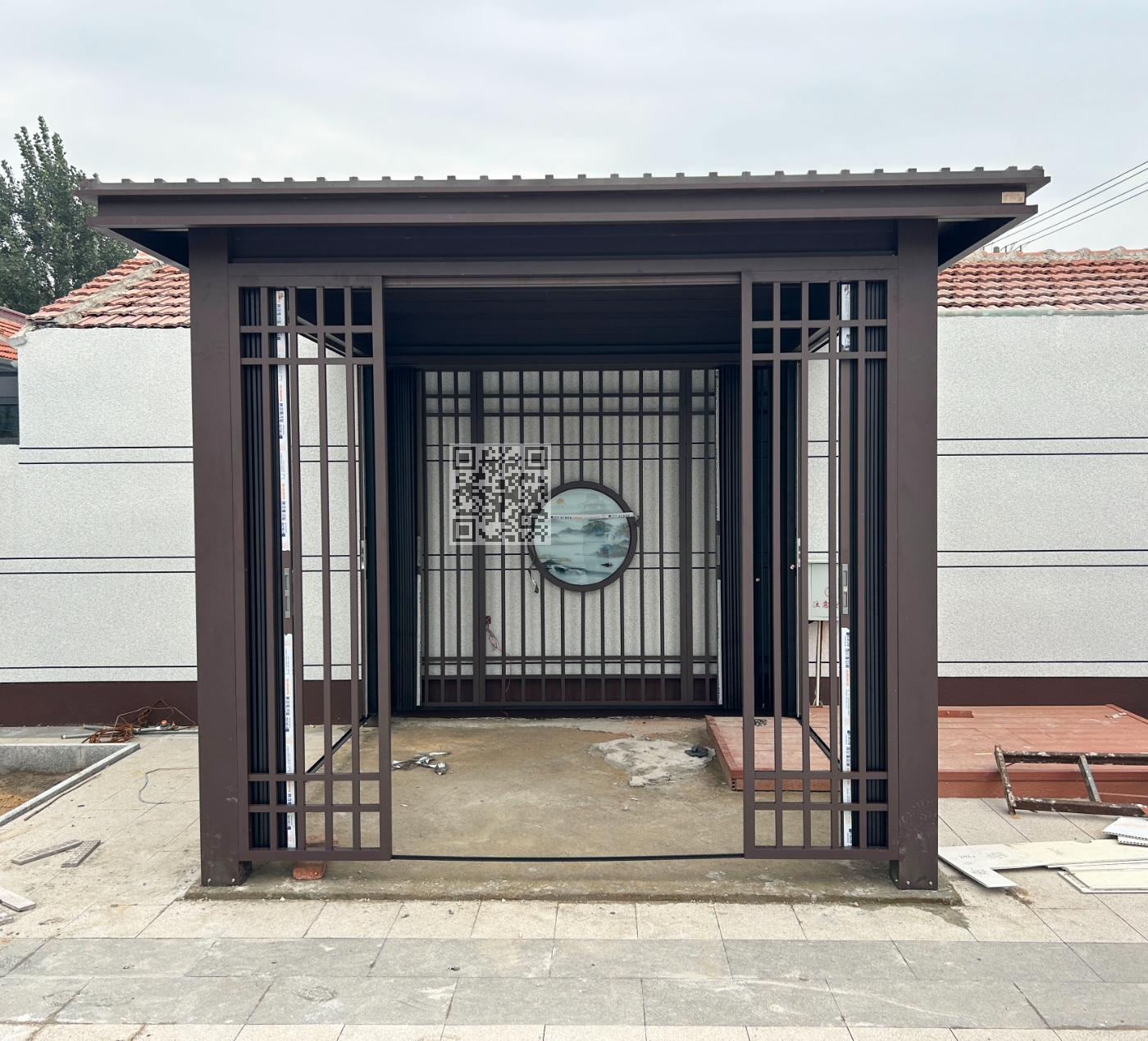 简约款新中式凉亭