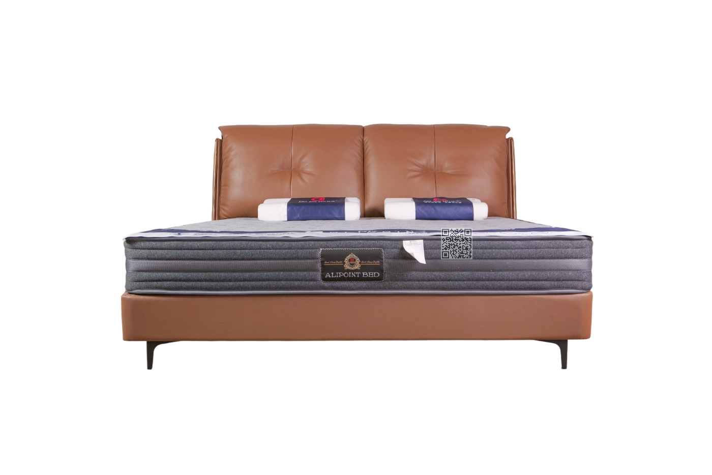 YL-C9621头层牛皮软床