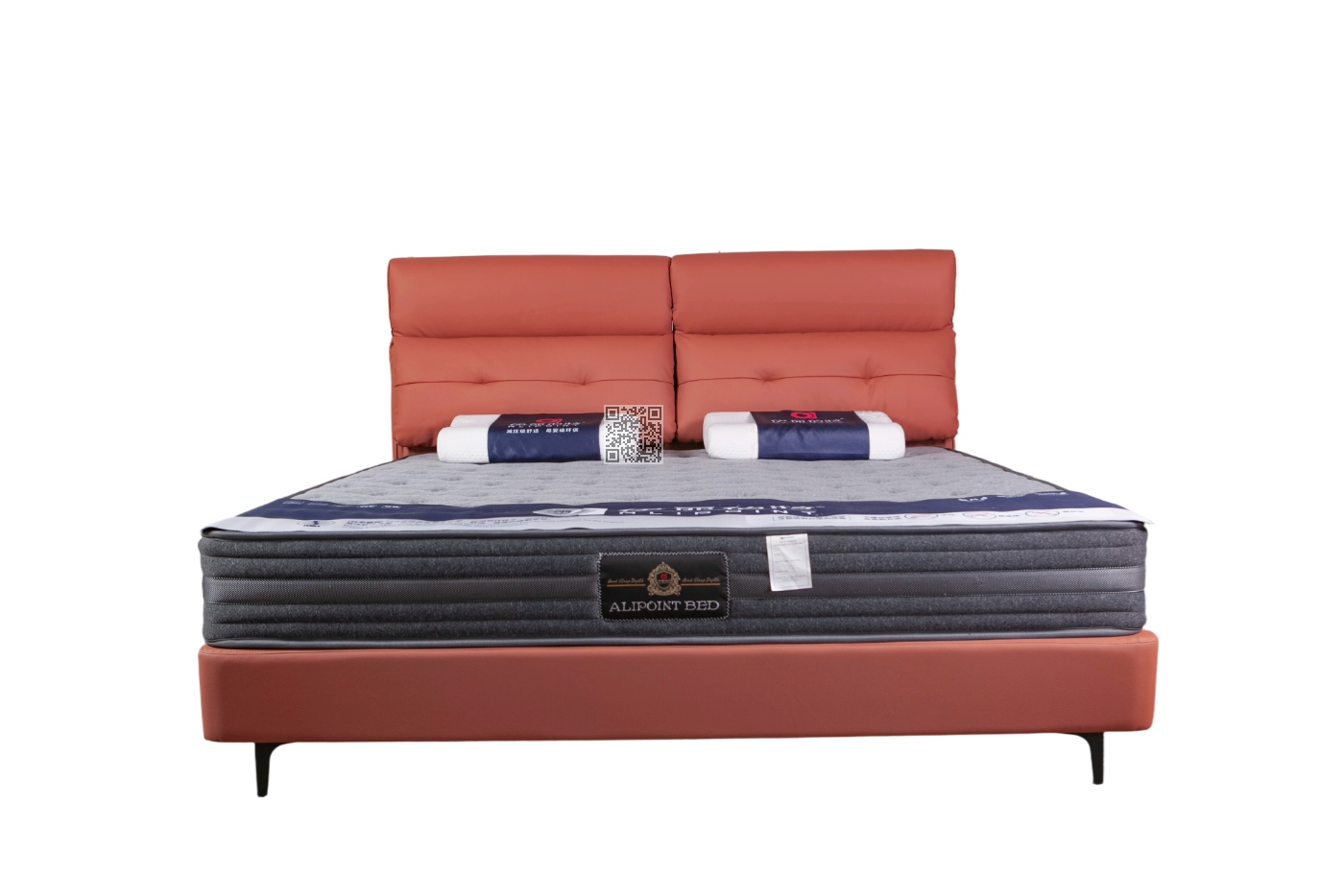 YL-C9622头层牛皮软床