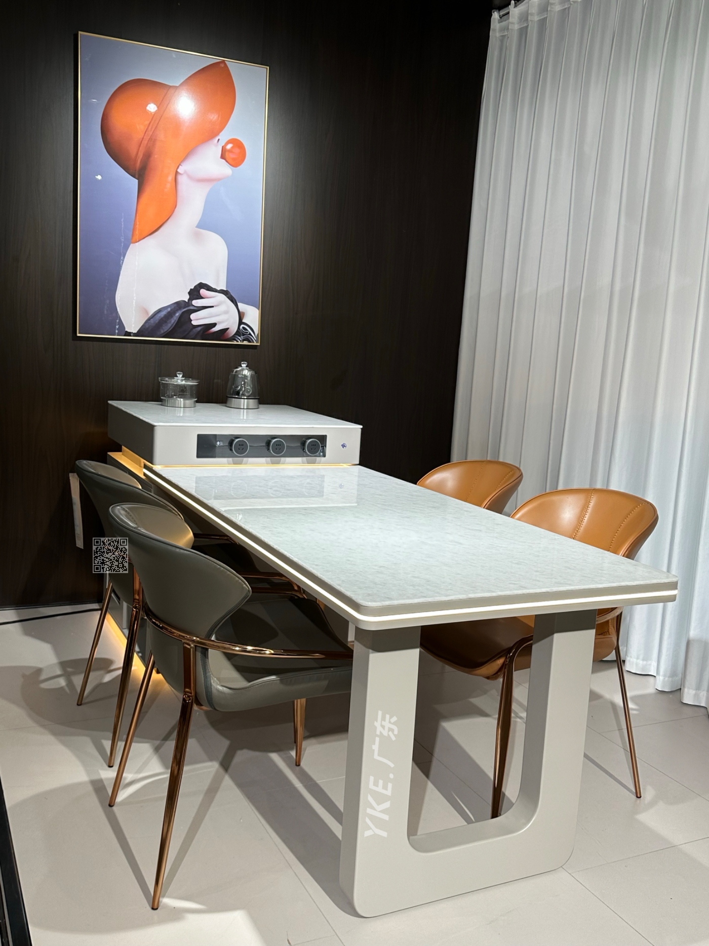 Ｄ29水晶白天然奢石岛台