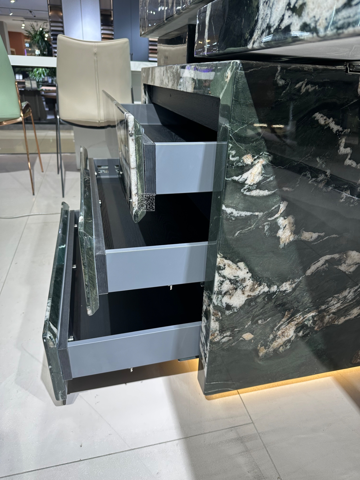 L01进口天然云母绿奢石岛台