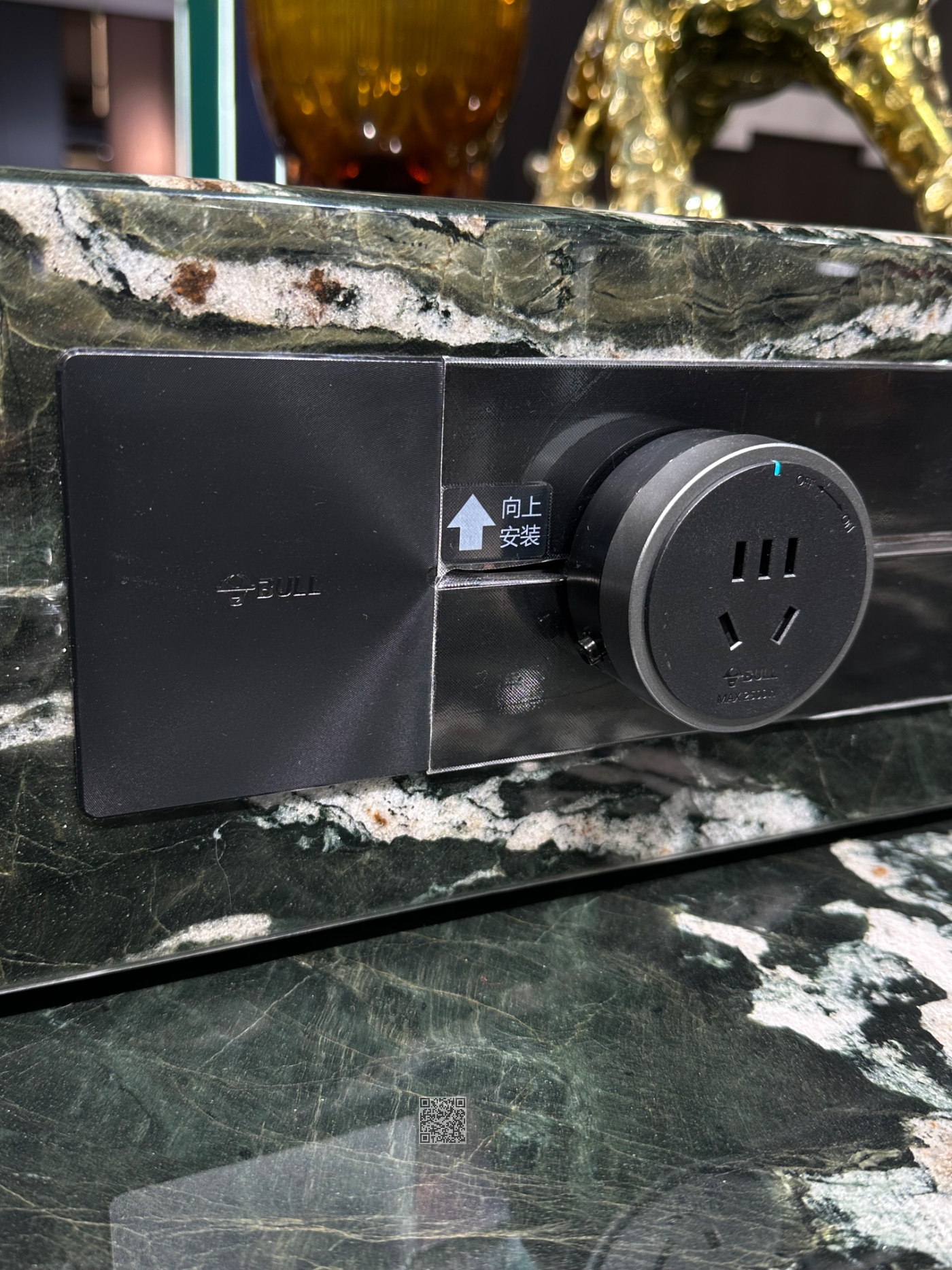 L01进口天然云母绿奢石岛台