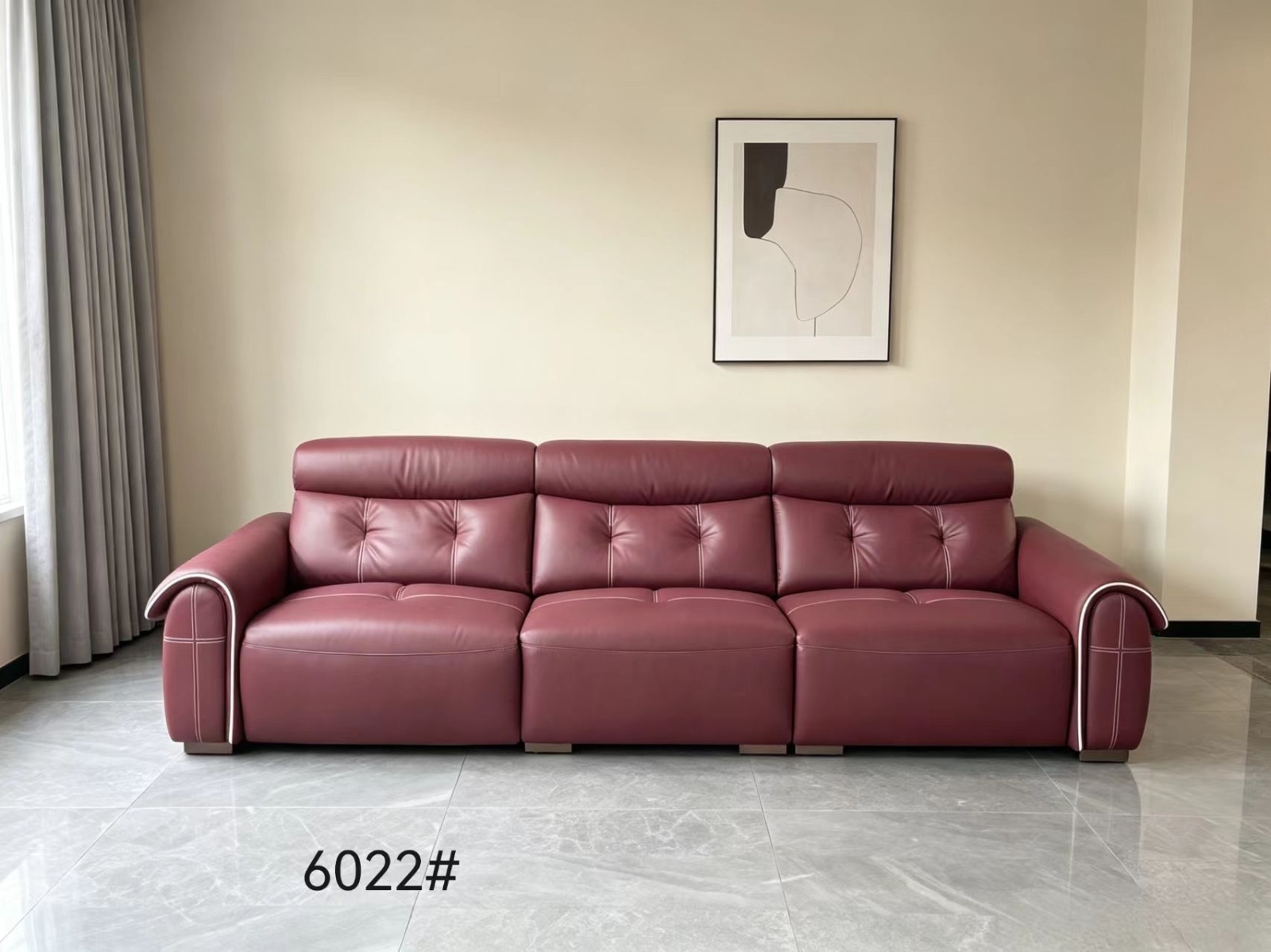 6022皮沙发